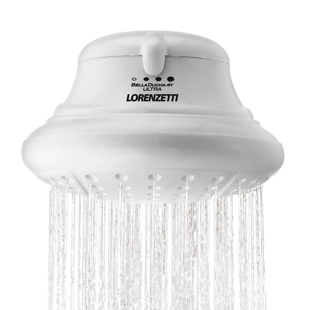 Chuveiro Lorenzetti Bella Ducha Ultra 4 Temperaturas Branca 5500W, 110V Chuveiro Lorenzetti Bella Ducha Ultra 4 Temperaturas Branca 5500W, 110V