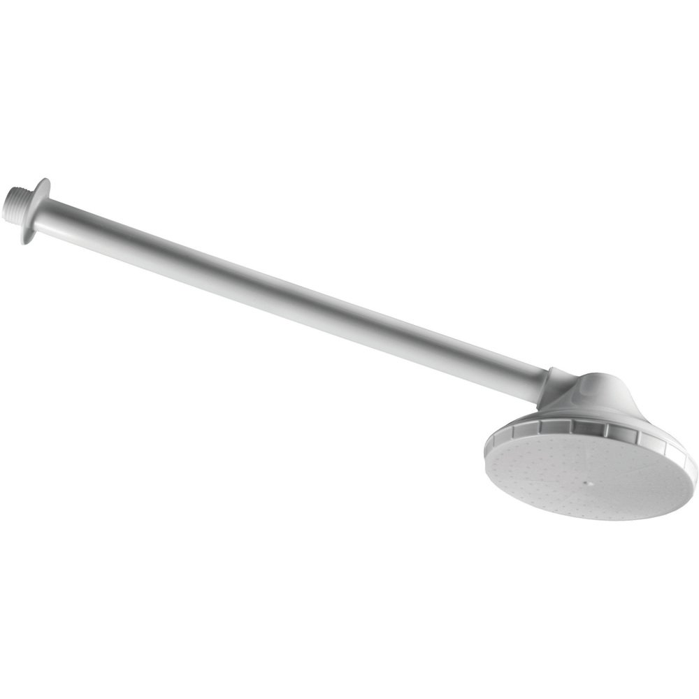 Chuveiro 5" 2318 1/2P Branco c/ Braço 30cm s/ Registro - Emb. c/ 6 un. - Herc Chuveiro 5" 2318 1/2P Branco c/ Braço 30cm s/ Registro - Emb. c/ 6 un. - Herc