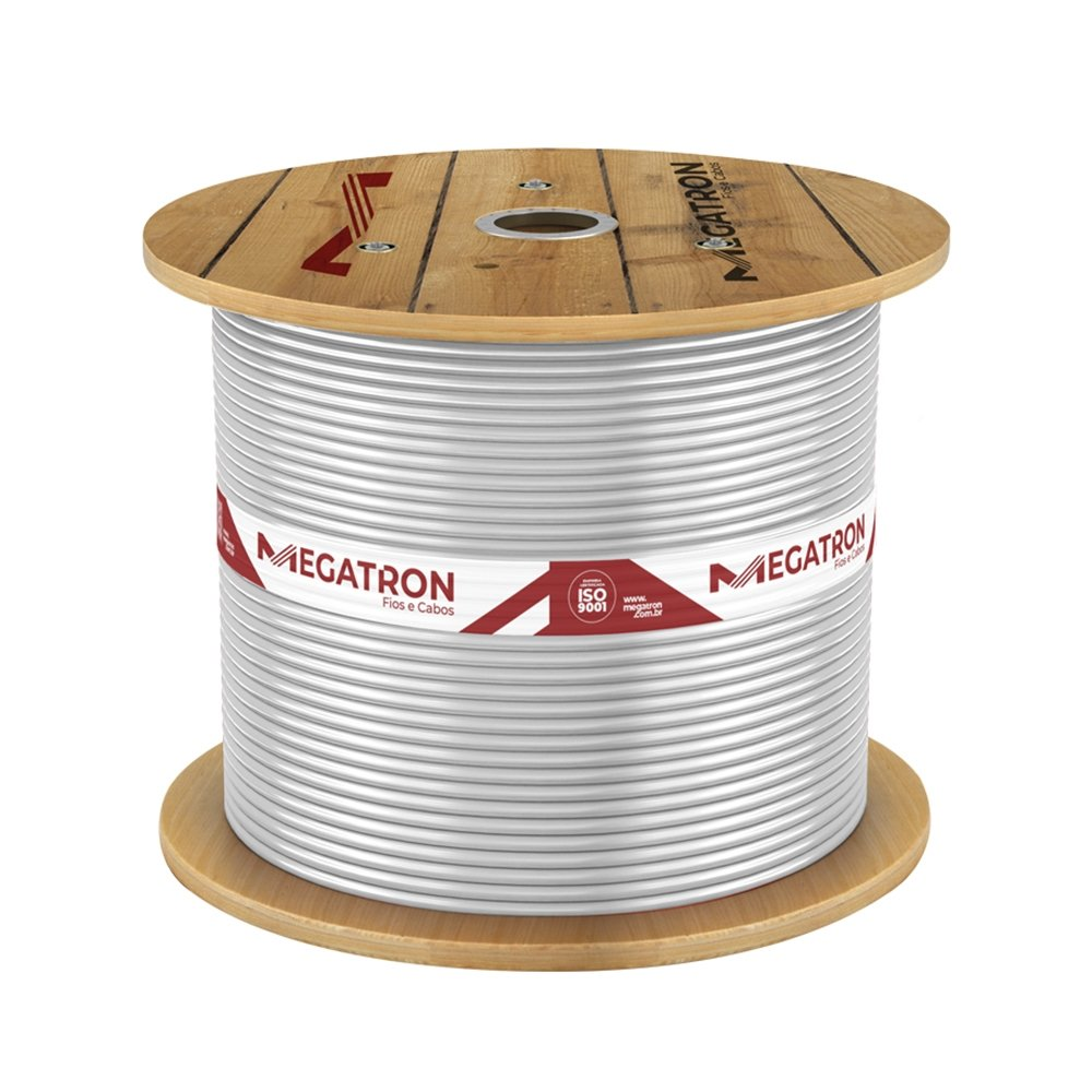 Cabo Flexível Megatron 4MMx800M Bobina 750V Branco Cabo Flexível Megatron 4MMx800M Bobina 750V Branco