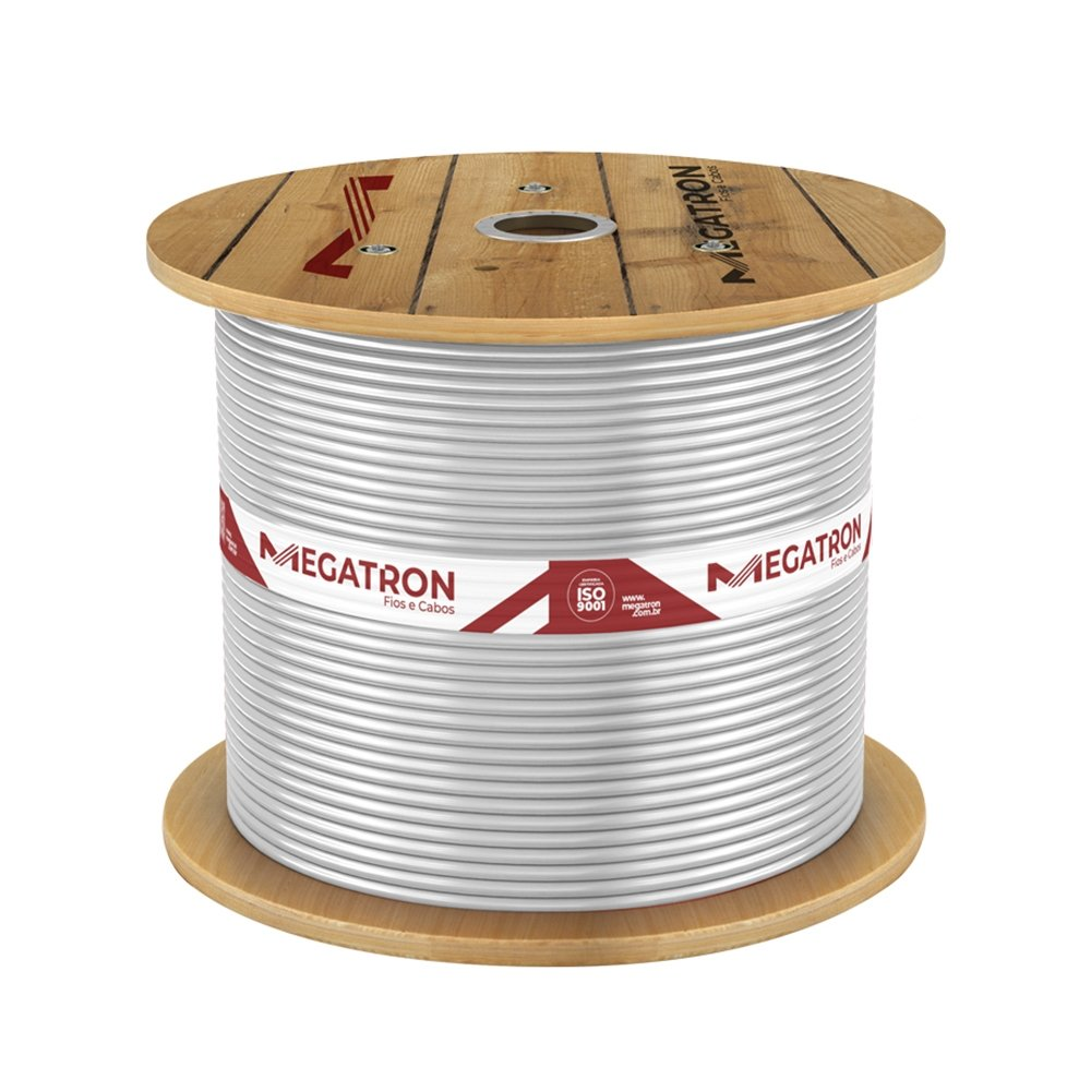Cabo Flexível Megatron 6MMx500M Bobina 750V Branco