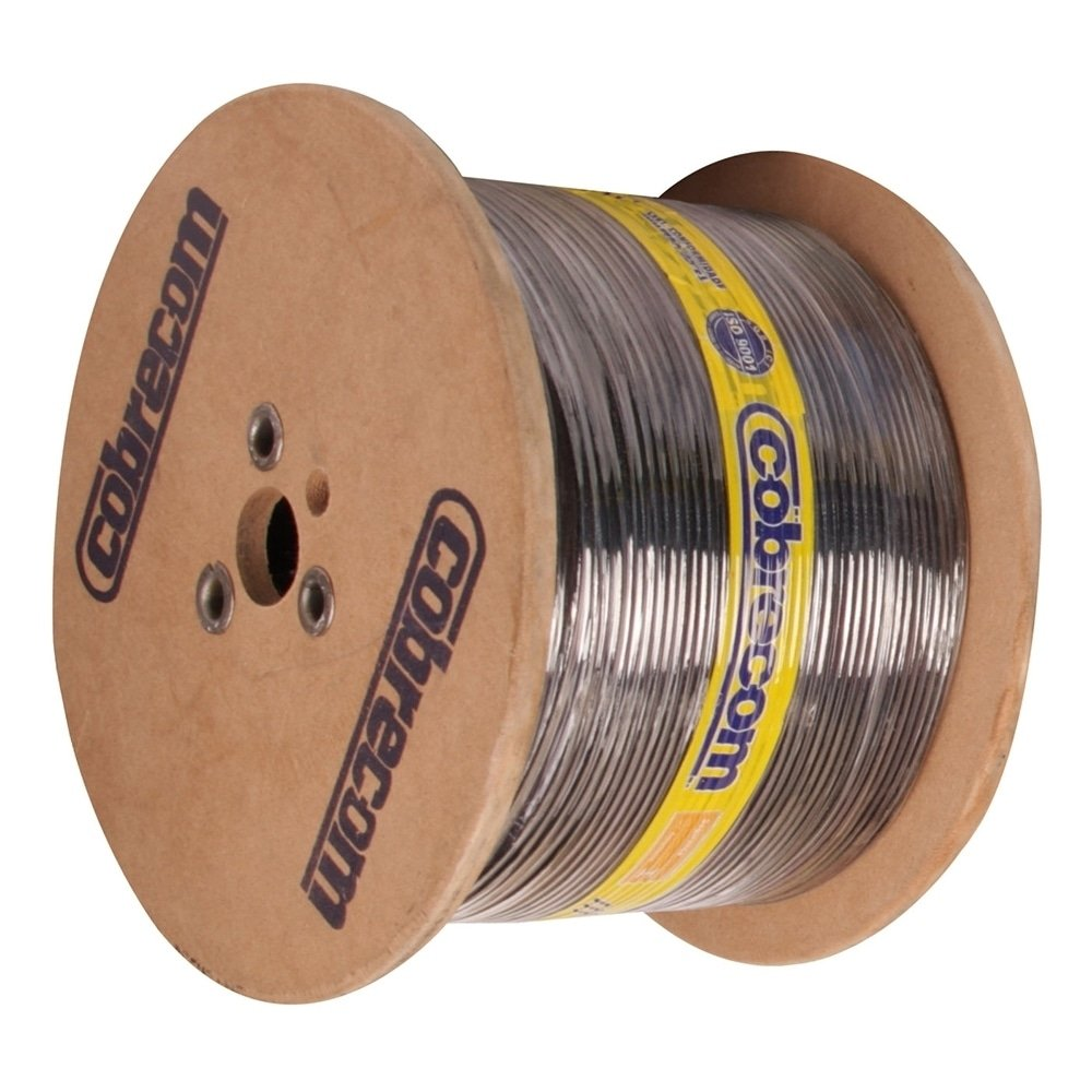 Cabo Cobrecom Antichama Flexível 750V 1.5mmx1400m Bobina Preto