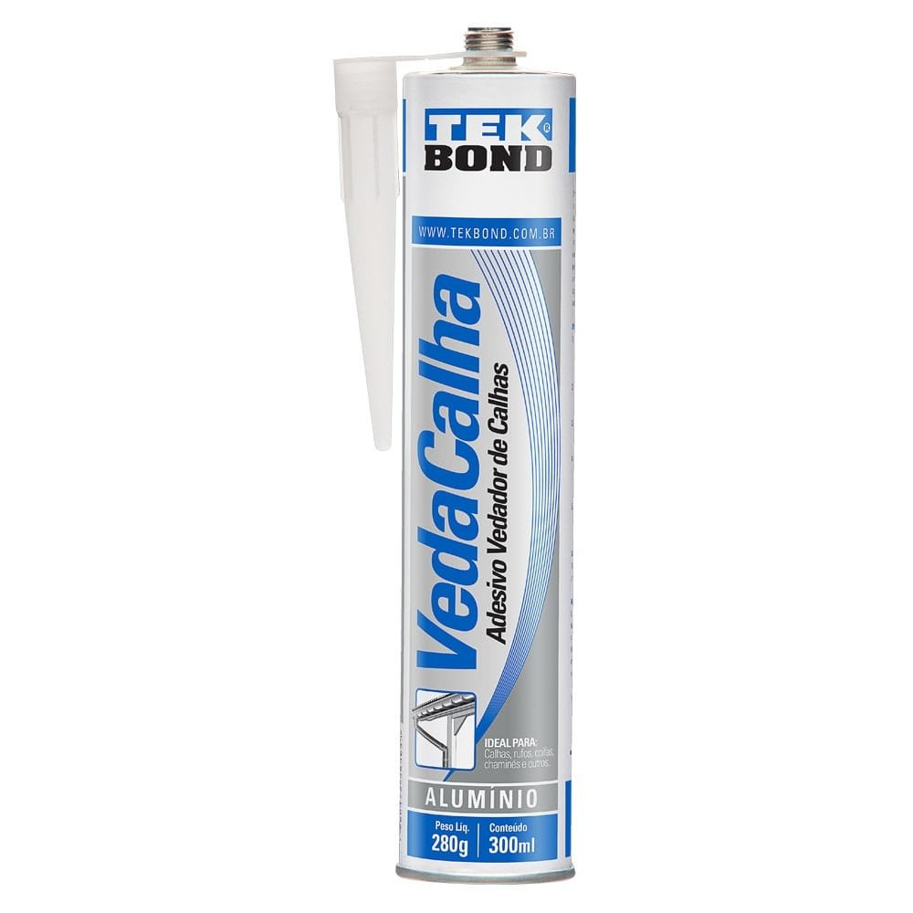 Veda Calha Tekbond Alumínio 280g Veda Calha Tekbond Alumínio 280g