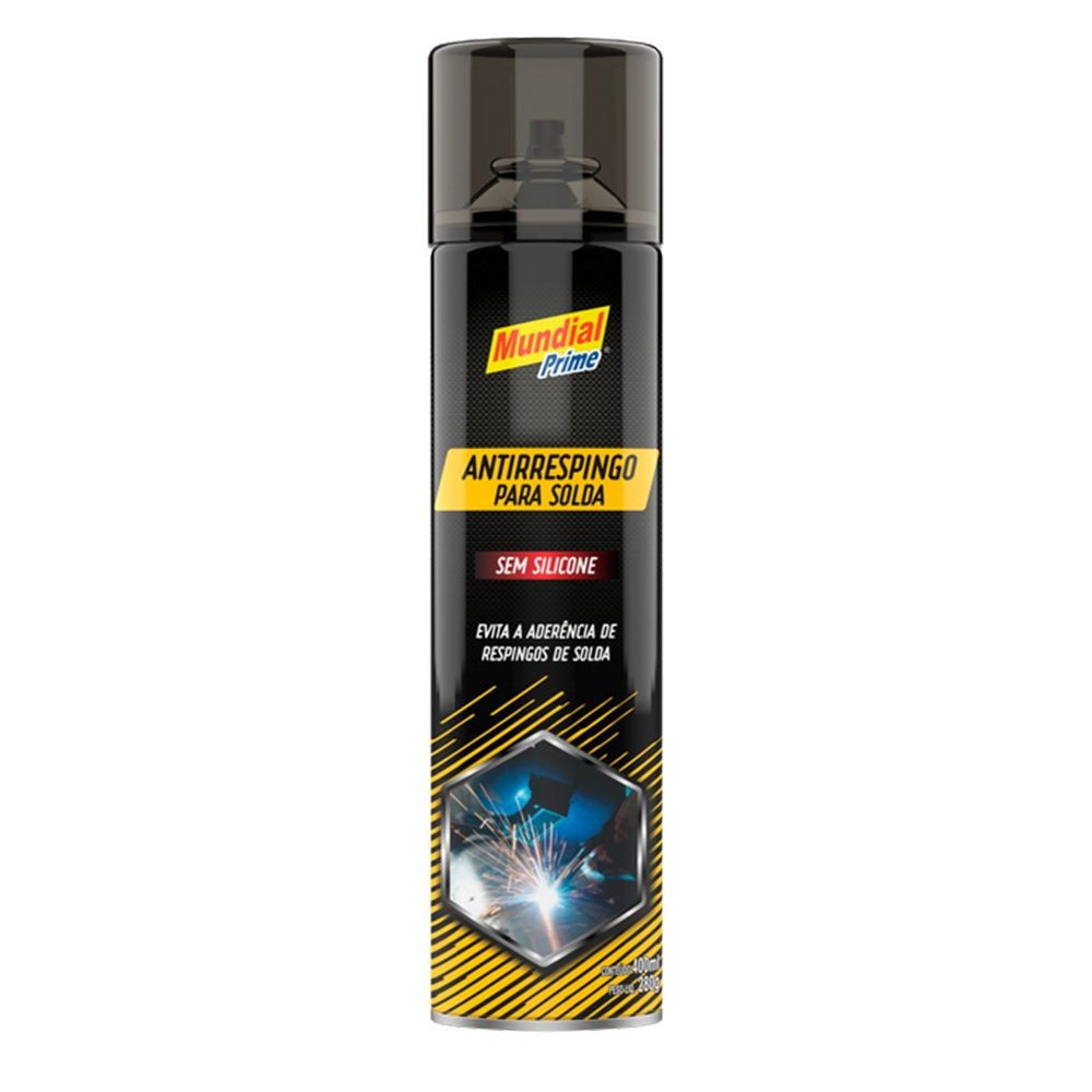 Antirespingo Mundial Prime Spray para Solda sem Silicone 280g Antirespingo Mundial Prime Spray para Solda sem Silicone 280g