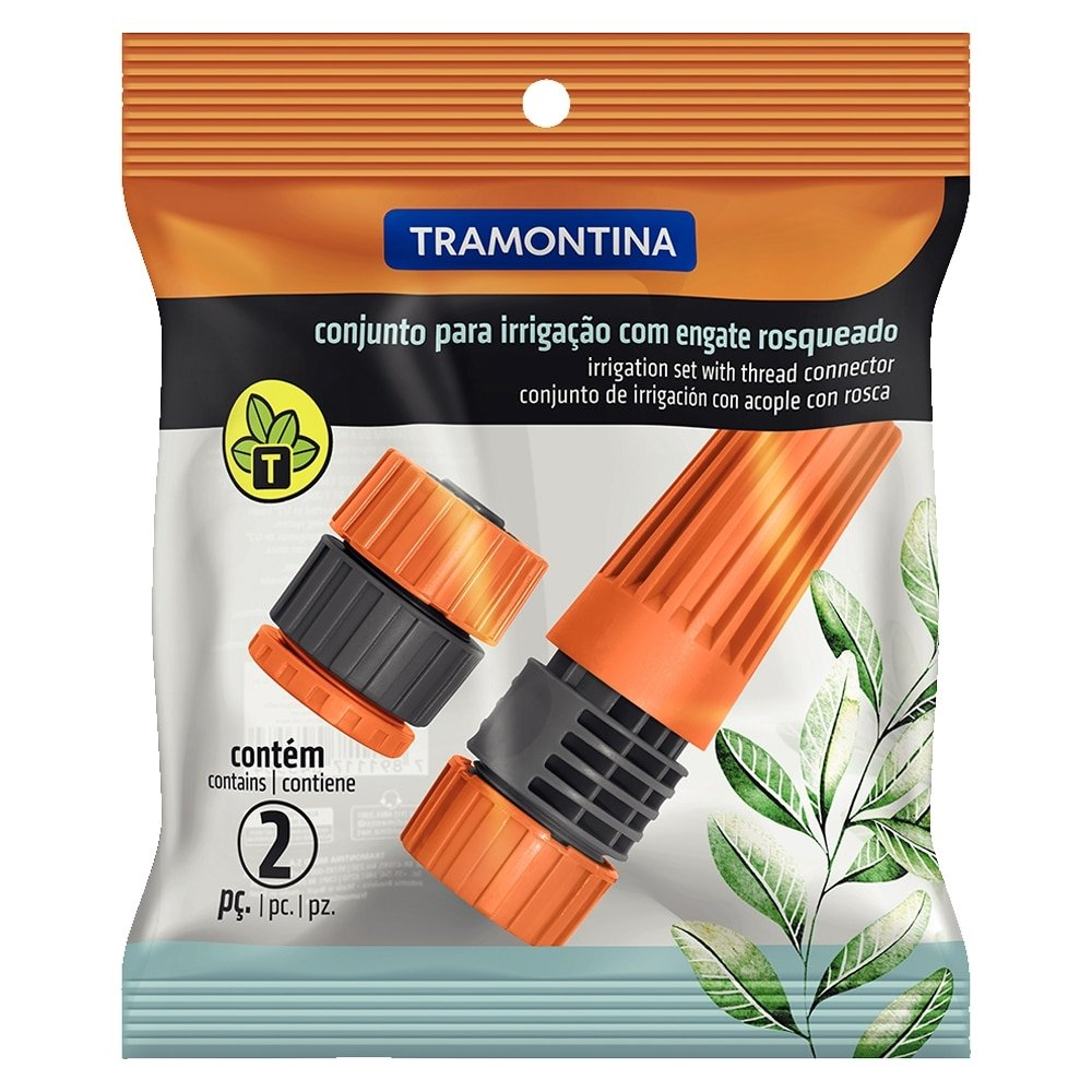 Conjunto para Mangueira Tramontina Jardim 2 Peças Conjunto para Mangueira Tramontina Jardim 2 Peças