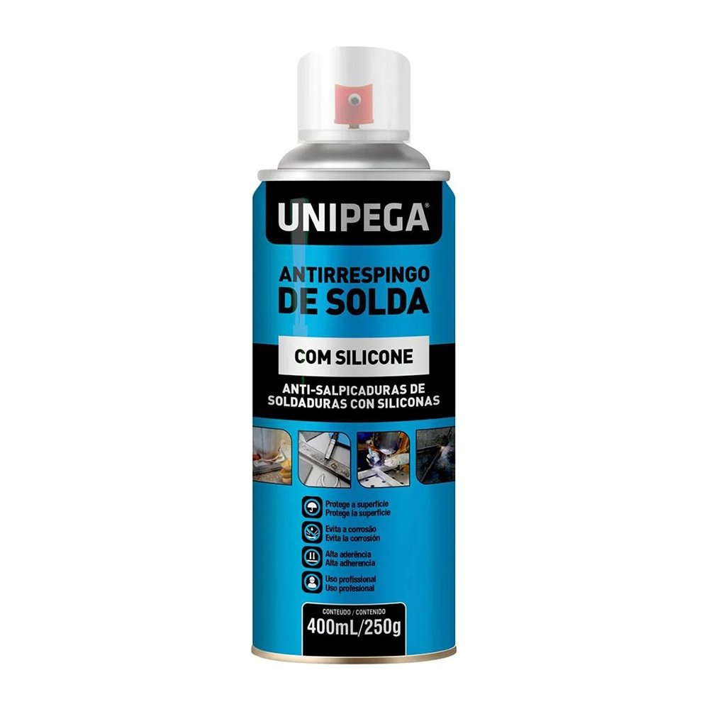 Antirrespingo Unipega Aerossol com Silicone 400ml/250g Antirrespingo Unipega Aerossol com Silicone 400ml/250g