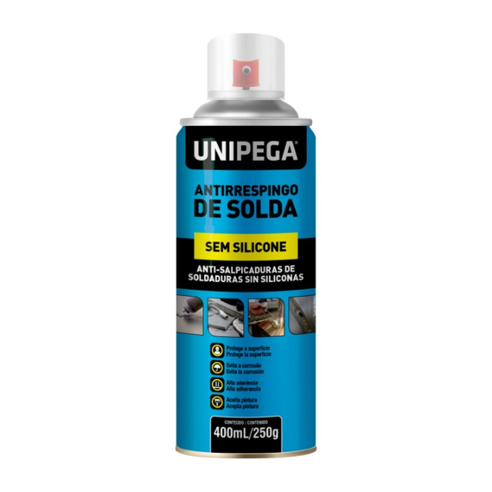 Antirrespingo Unipega Aerossol Sem Silicone 400ml/250g Antirrespingo Unipega Aerossol Sem Silicone 400ml/250g