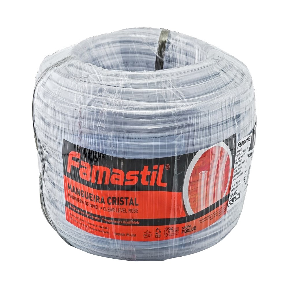 Mangueira Nivel Cristal Famastil 5/16x1,2mm 50m Mangueira Nivel Cristal Famastil 5/16x1,2mm 50m