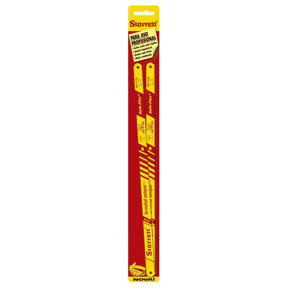 Segueta Starrett Bimetálica Flexível BS1218 Cartucho - 10 Embalagens com 2 Unidades Segueta Starrett Bimetálica Flexível BS1218 Cartucho - 10 Embalagens com 2 Unidades