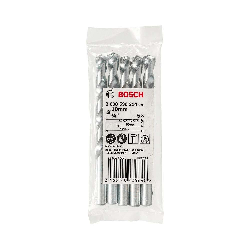 Broca Concreto Bosch Impact 10mm Embalagem com 5 Unidades Broca Concreto Bosch Impact 10mm Embalagem com 5 Unidades