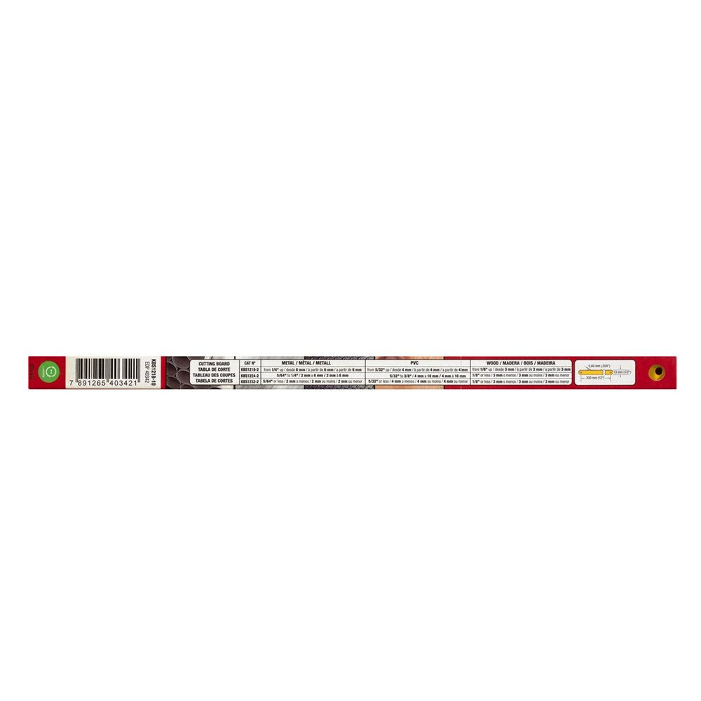 Segueta Starrett Bimetálica Flexível BS1218 Cartucho - Embalagem com 10 Unidades Segueta Starrett Bimetálica Flexível BS1218 Cartucho - Embalagem com 10 Unidades