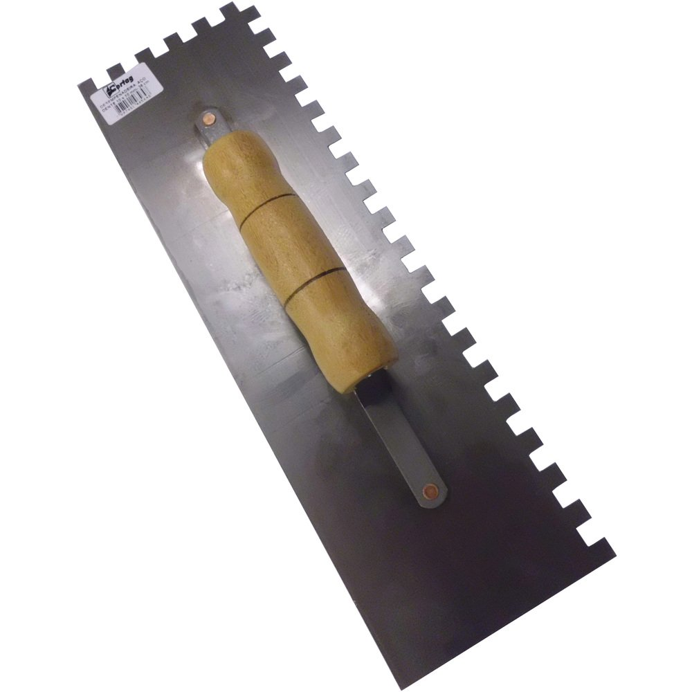 Desempenadeira Aço Dentada Cortag 12x38cm Desempenadeira Aço Dentada Cortag 12x38cm