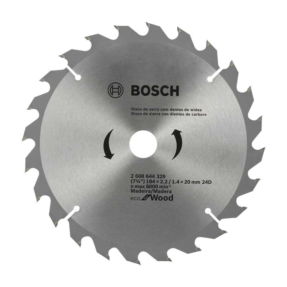 Disco de Serra Circular Bosch Eco 7P D184mm 24 Dentes Disco de Serra Circular Bosch Eco 7P D184mm 24 Dentes