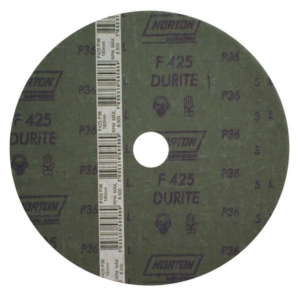 Disco Lixa Norton F425 G36 7P 180mm Embalagem com 10 Unidades Disco Lixa Norton F425 G36 7P 180mm Embalagem com 10 Unidades