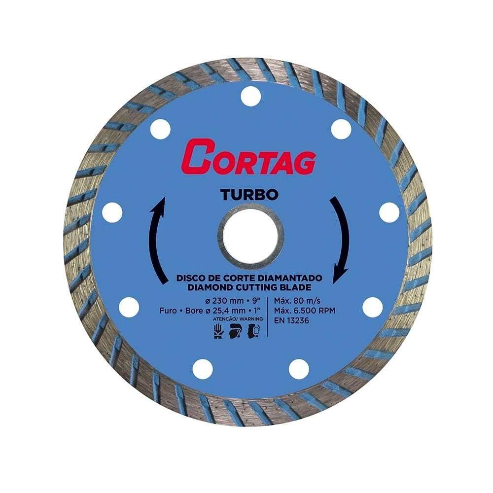 Disco Diamantado Cortag 9P Turbo 230x25,4mm Disco Diamantado Cortag 9P Turbo 230x25,4mm