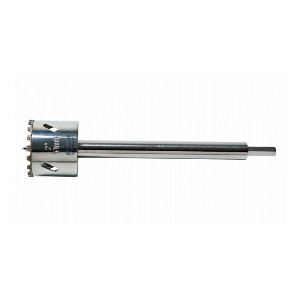 Serra Copo Starrett Diamantada 35mm 1.3/8P com Haste 150mm 6P Serra Copo Starrett Diamantada 35mm 1.3/8P com Haste 150mm 6P