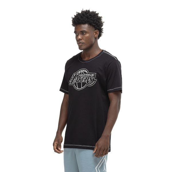 Camiseta Los Angeles Lakers NBA Minimal N0490 Masculina Camiseta Los Angeles Lakers NBA Minimal N0490 Masculina