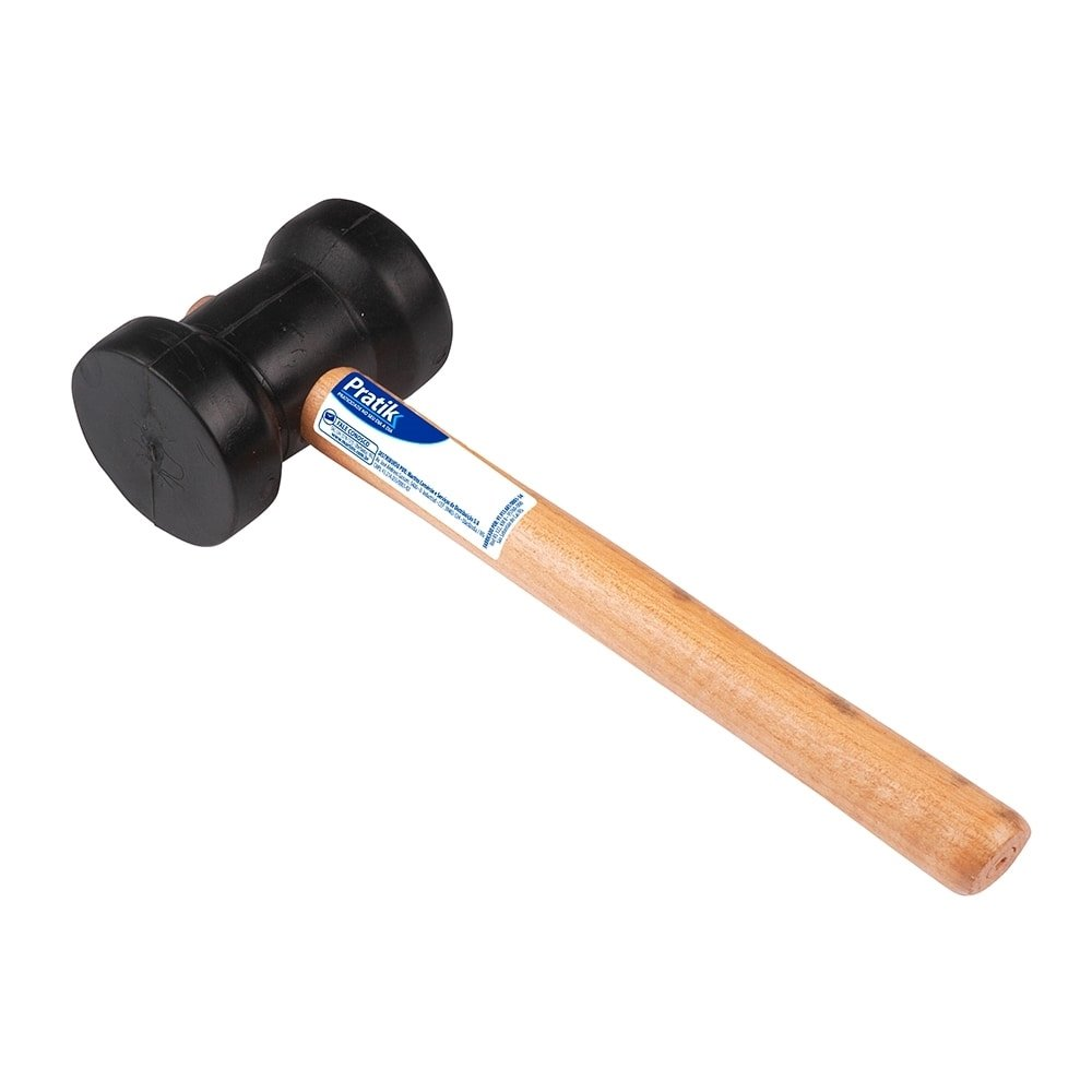 Martelo Borracha Pratik 80mm Preto Embalagem c/ 6 unidades Martelo Borracha Pratik 80mm Preto Embalagem c/ 6 unidades