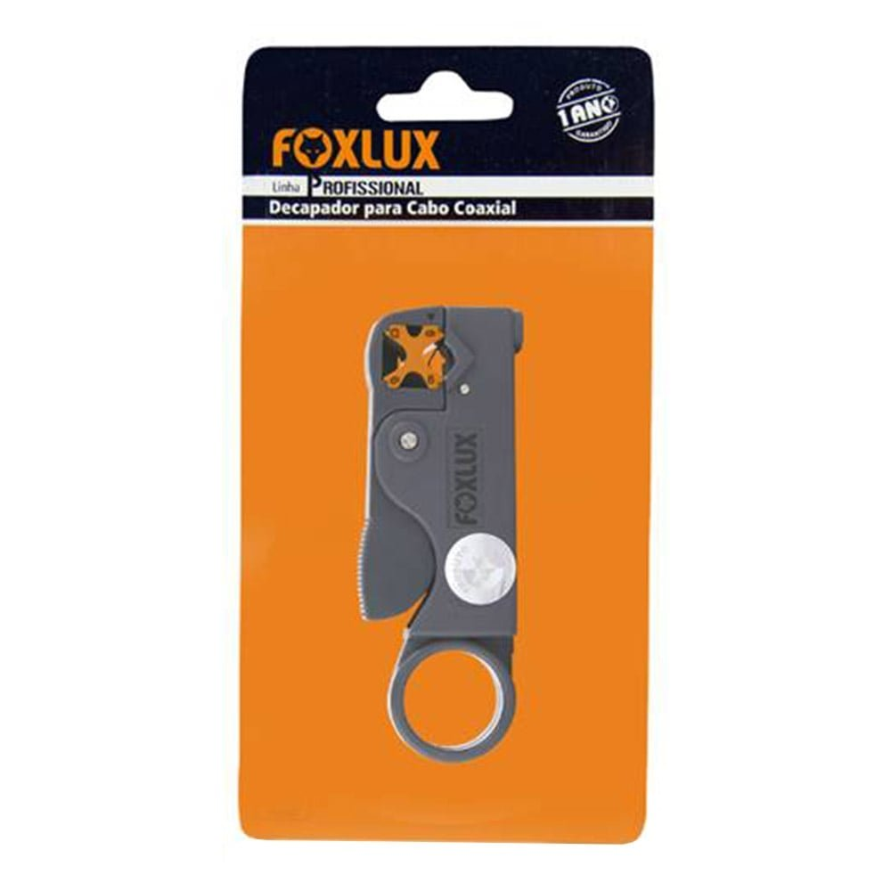 Alicate Decapador Foxlux Giratório para Cabo Coaxial 37.10 Alicate Decapador Foxlux Giratório para Cabo Coaxial 37.10
