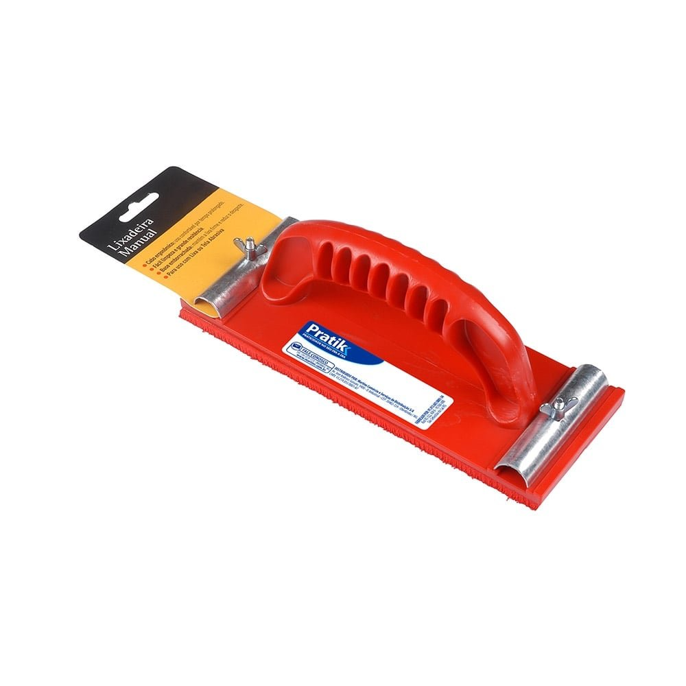 Lixadeira Plástica Manual Pratik 22X8cm Vermelha Lixadeira Plástica Manual Pratik 22X8cm Vermelha