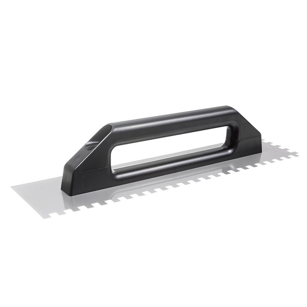 Desempenadeira Aço Dentada Cortag, 48x12cm, Dentes 10x10mm, Cabo Plástico Desempenadeira Aço Dentada Cortag, 48x12cm, Dentes 10x10mm, Cabo Plástico