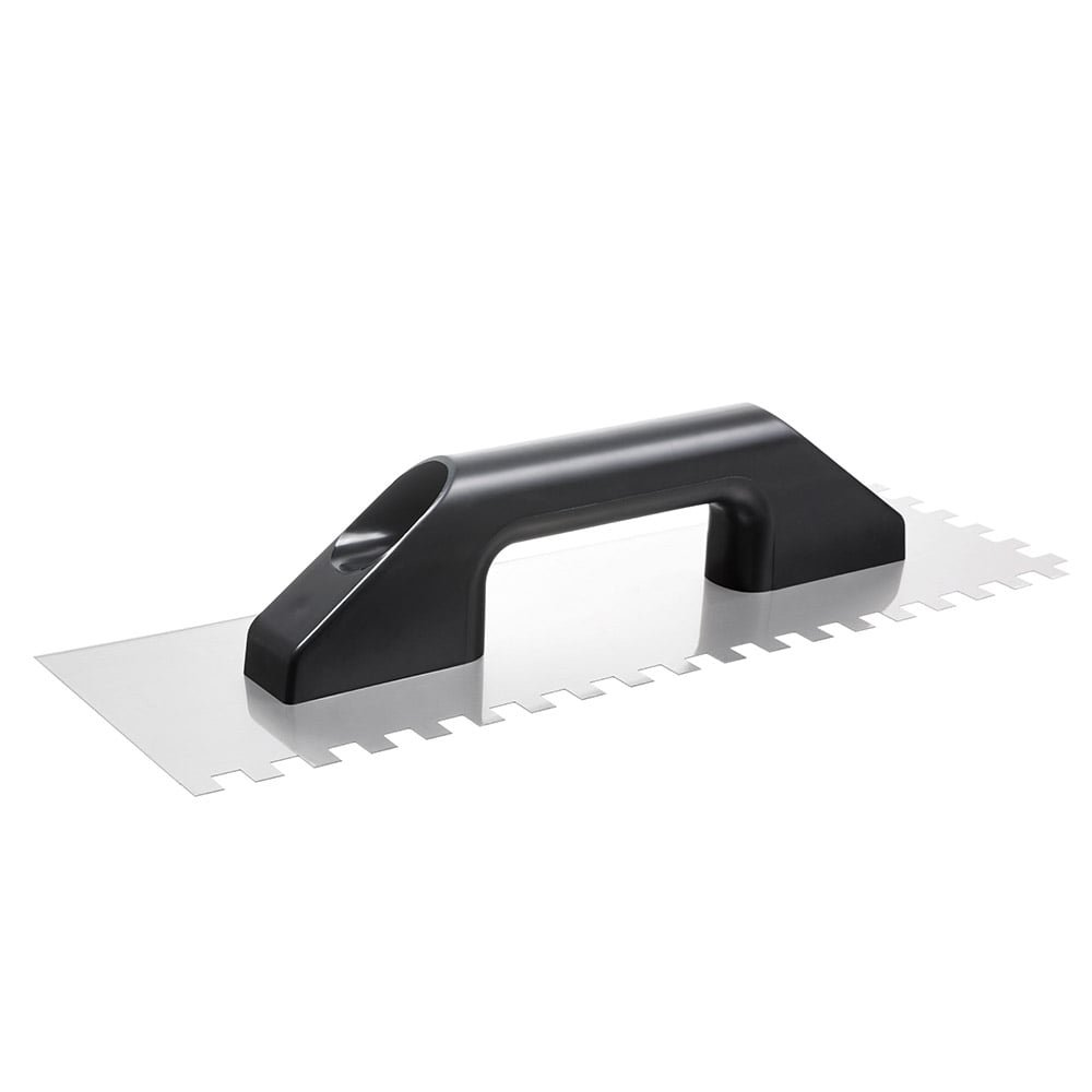 Desempenadeira Aço Dentada Cortag 38x12cm, Dentes 12x12mm, Cabo Plástico Desempenadeira Aço Dentada Cortag 38x12cm, Dentes 12x12mm, Cabo Plástico