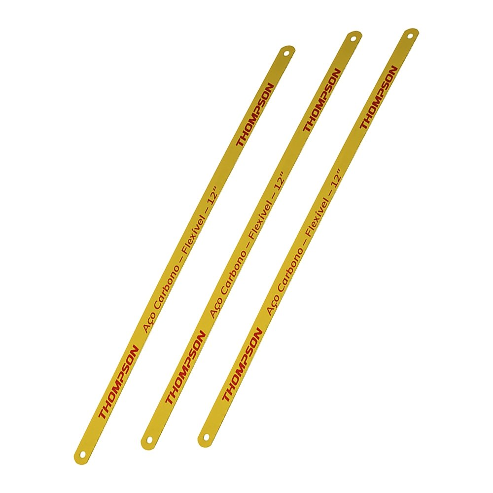 Segueta Thompson de Aço Carbono 24 Dentes - Embalagem com 10 Unidades Segueta Thompson de Aço Carbono 24 Dentes - Embalagem com 10 Unidades