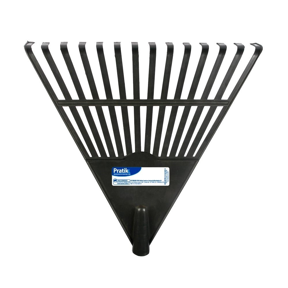 Vassoura para Jardim Pratik Plástica 14 Dentes Preta com Cabo 1,2m - Embalagem com 6 Unidades Vassoura para Jardim Pratik Plástica 14 Dentes Preta com Cabo 1,2m - Embalagem com 6 Unidades