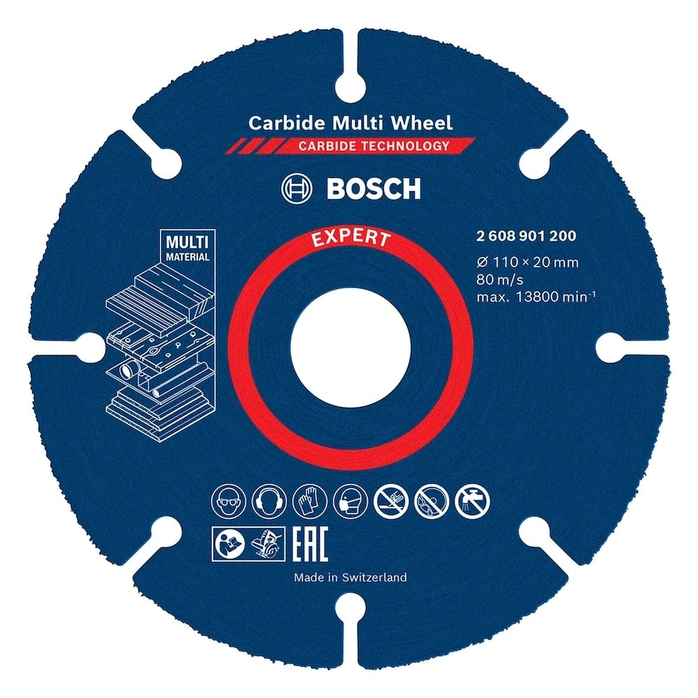 Disco de Corte Bosch Expert Carbide Multi Wheel 110mm x 20mm Disco de Corte Bosch Expert Carbide Multi Wheel 110mm x 20mm