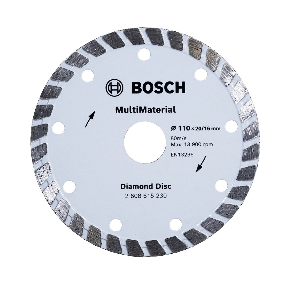 Disco Diamantado Bosch Turbo Multimaterial 110mmX20mm 16mmX8mm Disco Diamantado Bosch Turbo Multimaterial 110mmX20mm 16mmX8mm