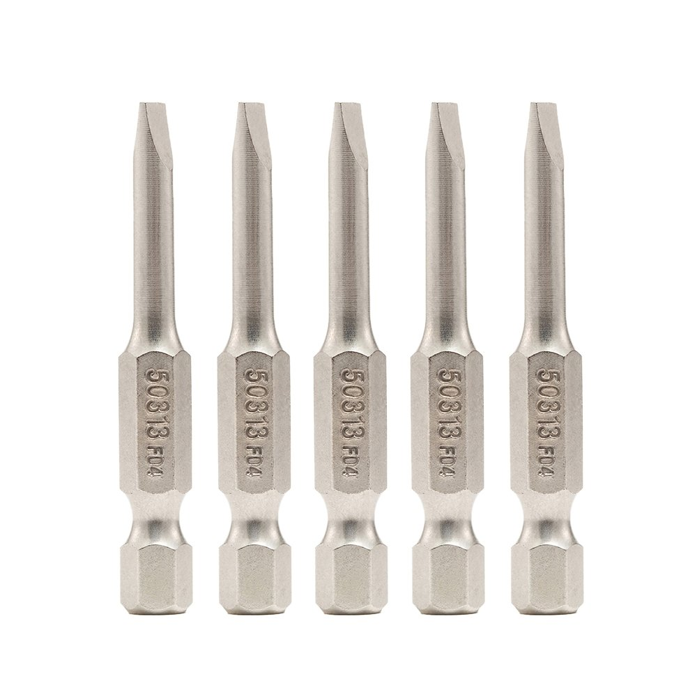 Ponta Bits Fenda SATA 1/4P 5mmx50mm - Embalagem com 5 Unidades