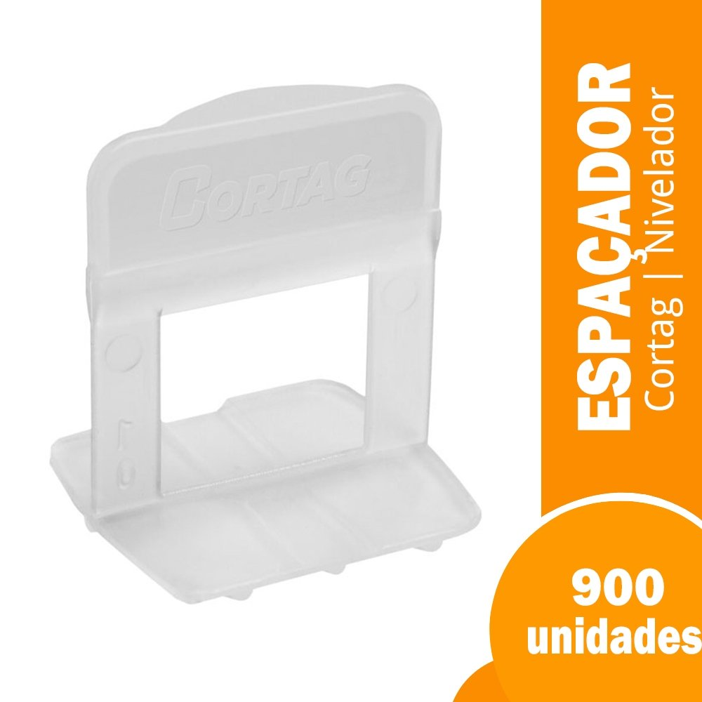 Espaçador Nivelador Cortag Tradicional 1mm Balde 900 Peças Espaçador Nivelador Cortag Tradicional 1mm Balde 900 Peças
