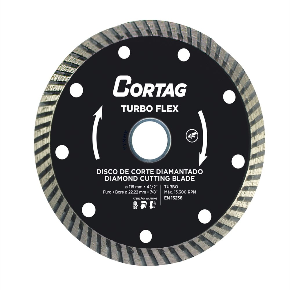 Disco Diamantado Cortag Turbo Flex 115x22,22mm Disco Diamantado Cortag Turbo Flex 115x22,22mm