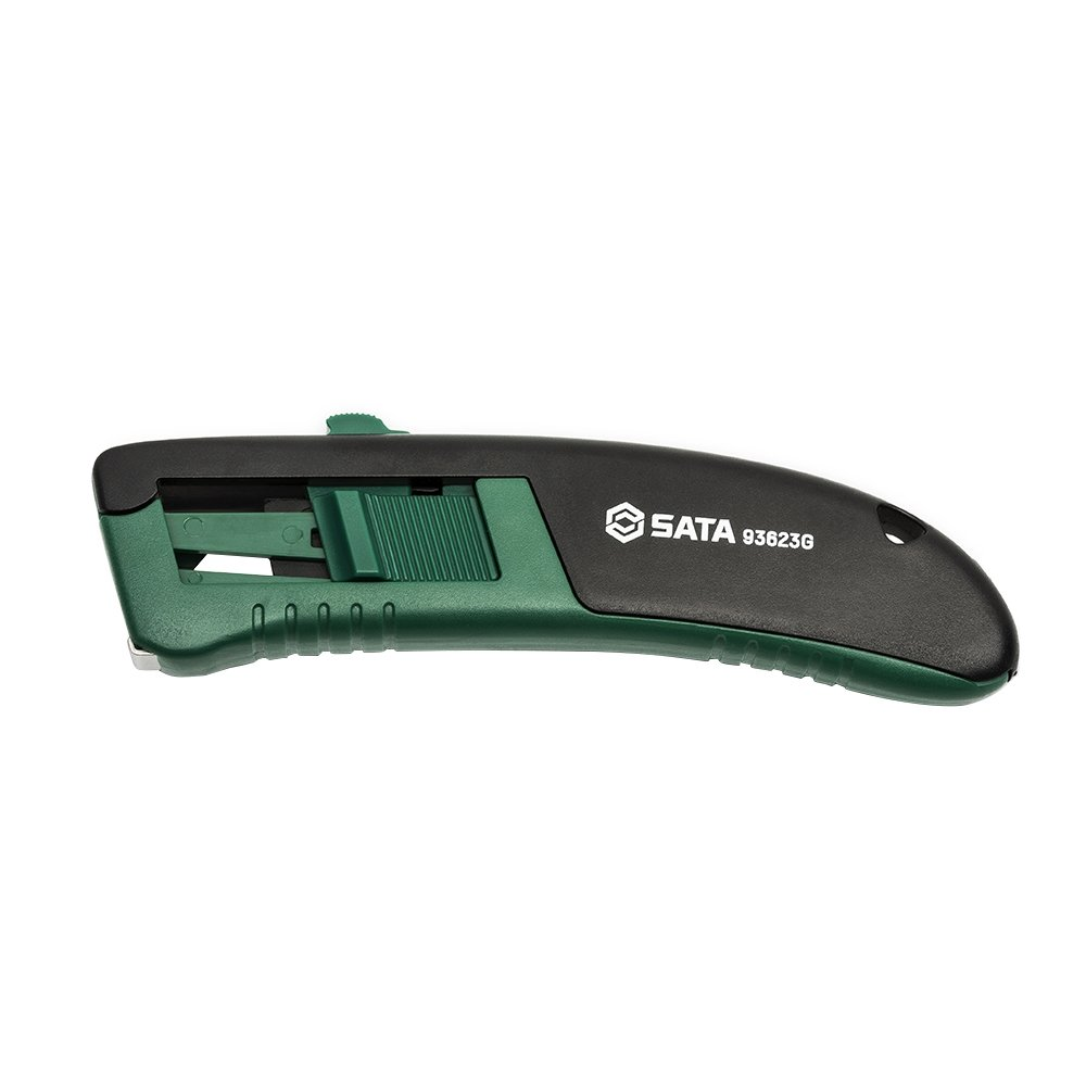 Estilete de Segurança Sata Reforçado Auto-Retrátil Trapezoidal ST93623G Blister Estilete de Segurança Sata Reforçado Auto-Retrátil Trapezoidal ST93623G Blister