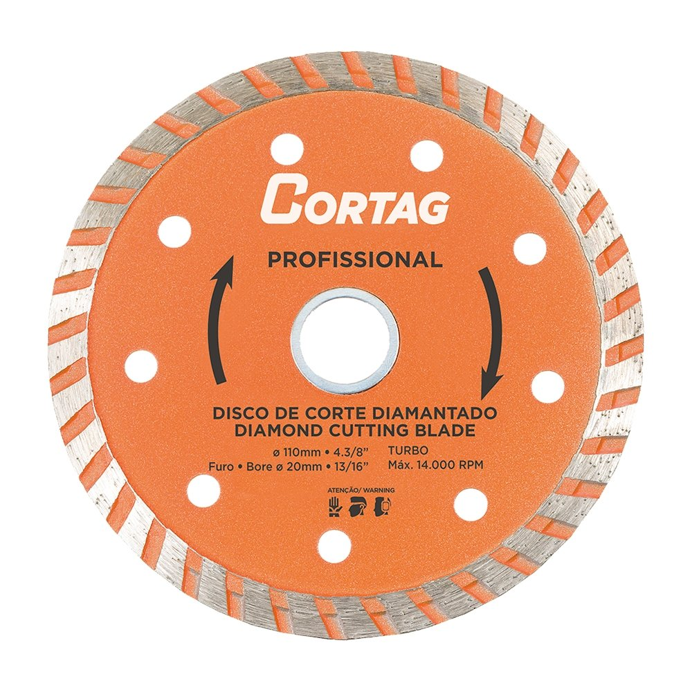 Disco Diamantado Cortag Turbo Profissional 125mmx20mm Disco Diamantado Cortag Turbo Profissional 125mmx20mm