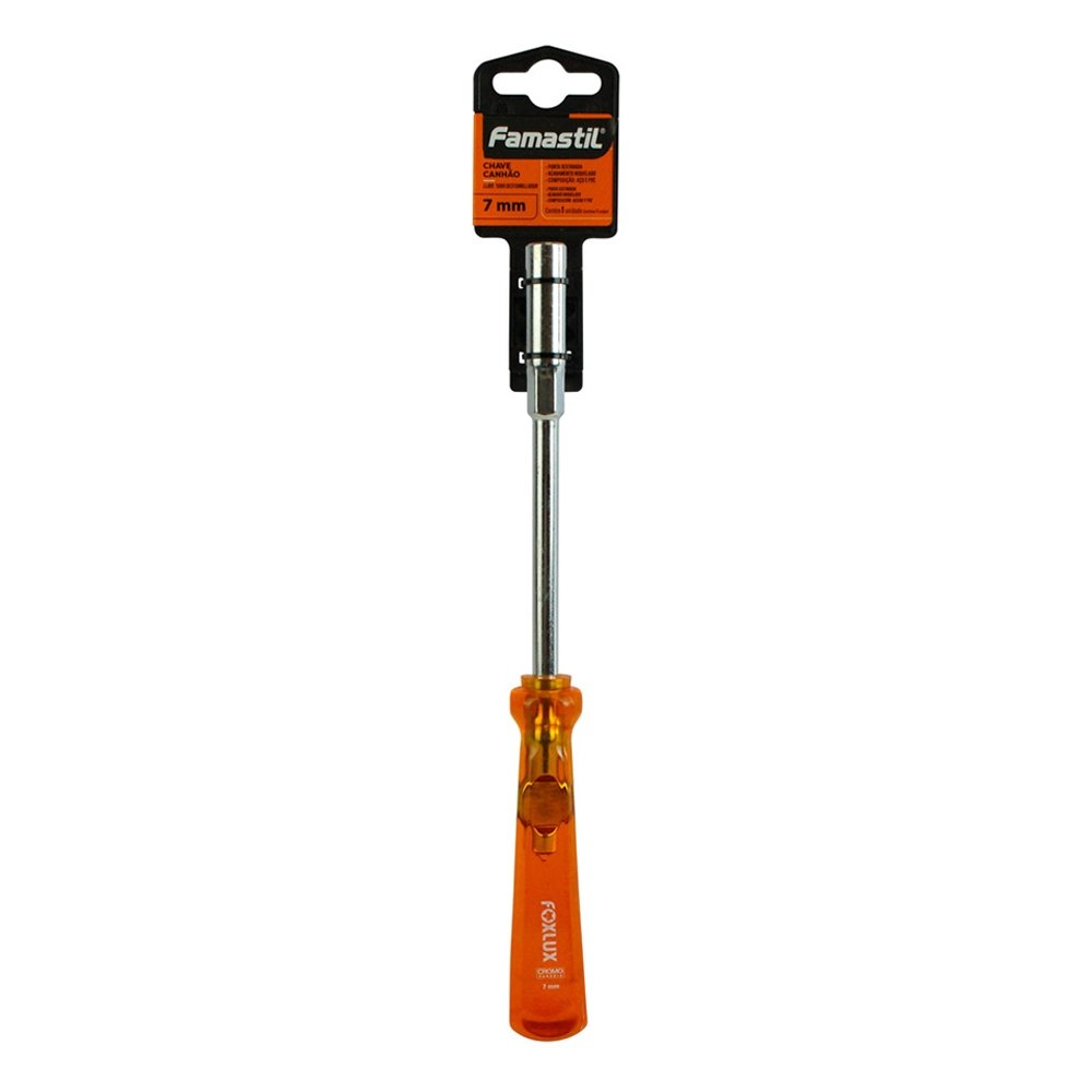 Chave Canhão Famastil Cromo Vanadio 7mm Chave Canhão Famastil Cromo Vanadio 7mm