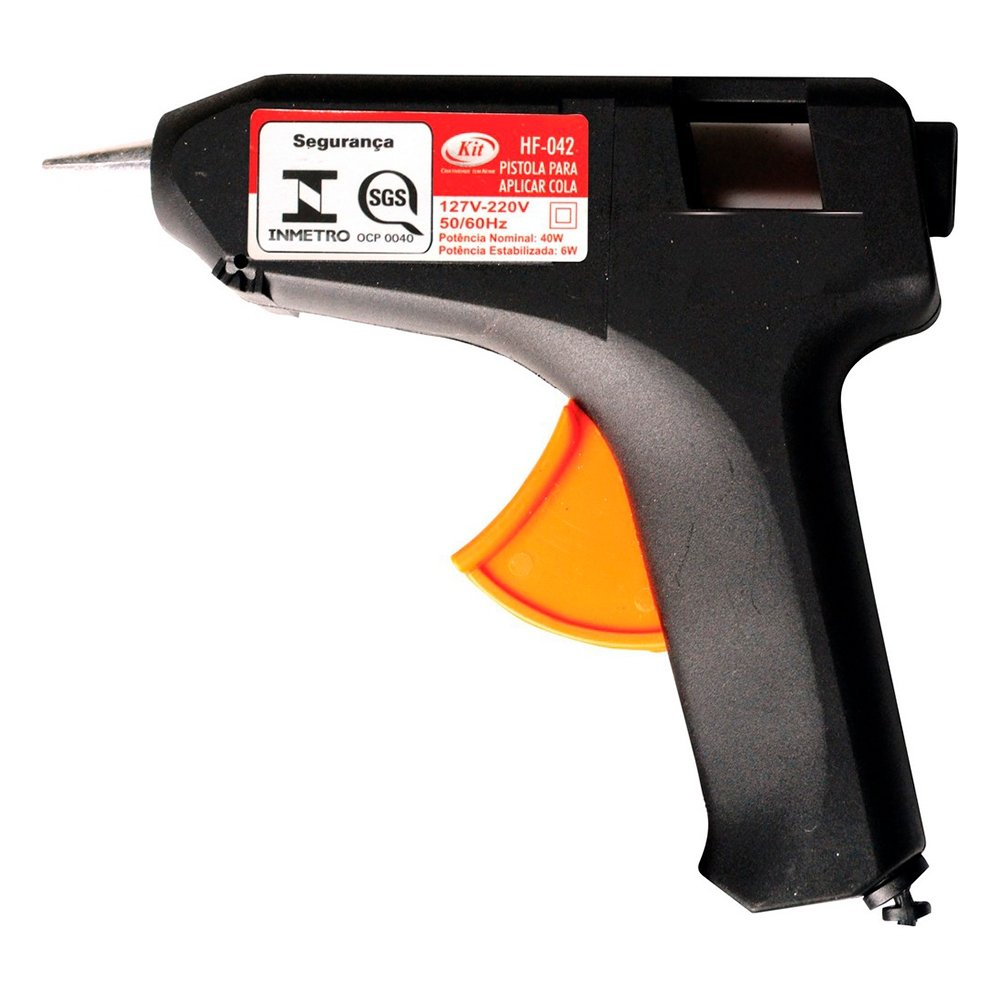Pistola Kit Cola Quente Grande Bivolt 10w Pistola Kit Cola Quente Grande Bivolt 10w
