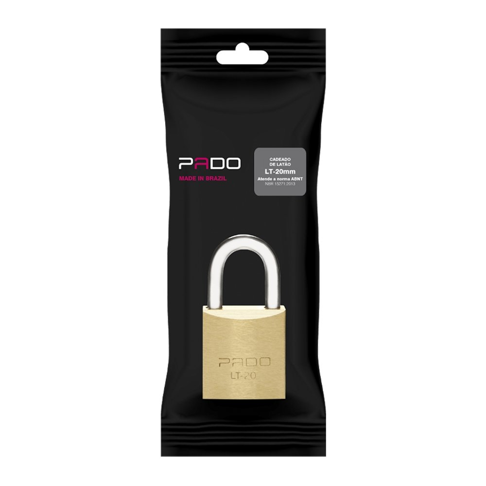 Cadeado Pado LT-20 20mm Flow Pack Cadeado Pado LT-20 20mm Flow Pack