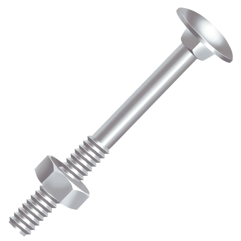 Parafuso Ciser Francês Zincado com Porca 1/4X4 - Embalagem com 200 Unidades Parafuso Ciser Francês Zincado com Porca 1/4X4 - Embalagem com 200 Unidades