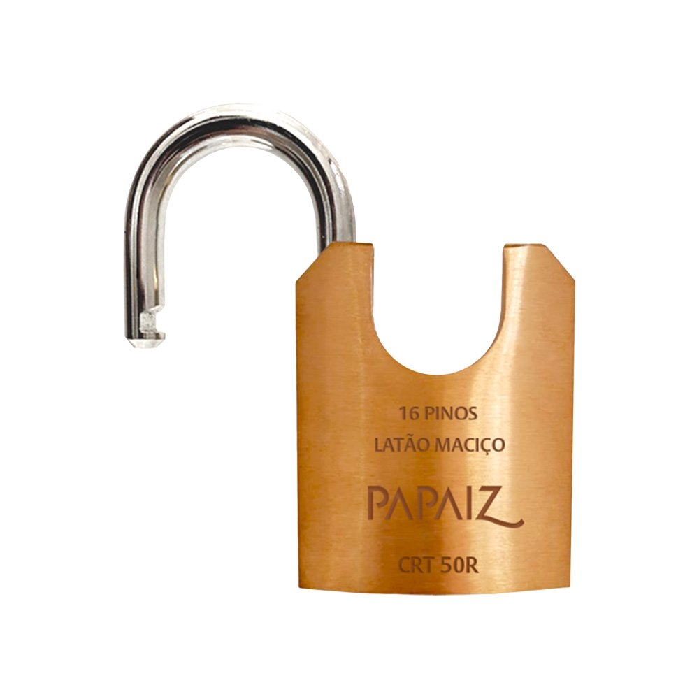 Cadeado Papaiz CRT-50R Tetra Chave Reforçado 50mm Cadeado Papaiz CRT-50R Tetra Chave Reforçado 50mm