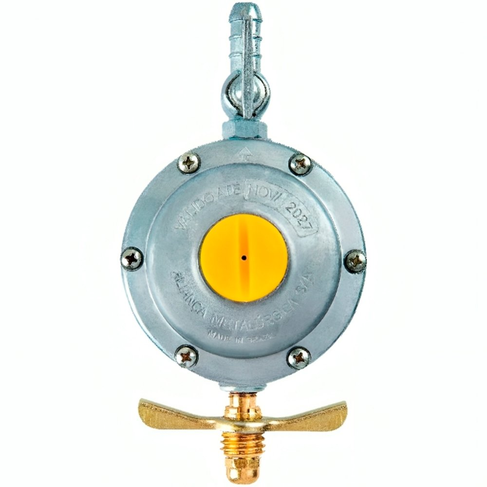 Regulador para Gás Aliança 506/01 Grande sem Mangueira 2KG/H Nova Embalagem Regulador para Gás Aliança 506/01 Grande sem Mangueira 2KG/H Nova Embalagem