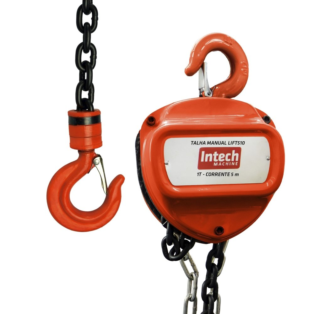 Talha Manual Intech Machine Lift510 Corrente de 5m Talha Manual Intech Machine Lift510 Corrente de 5m