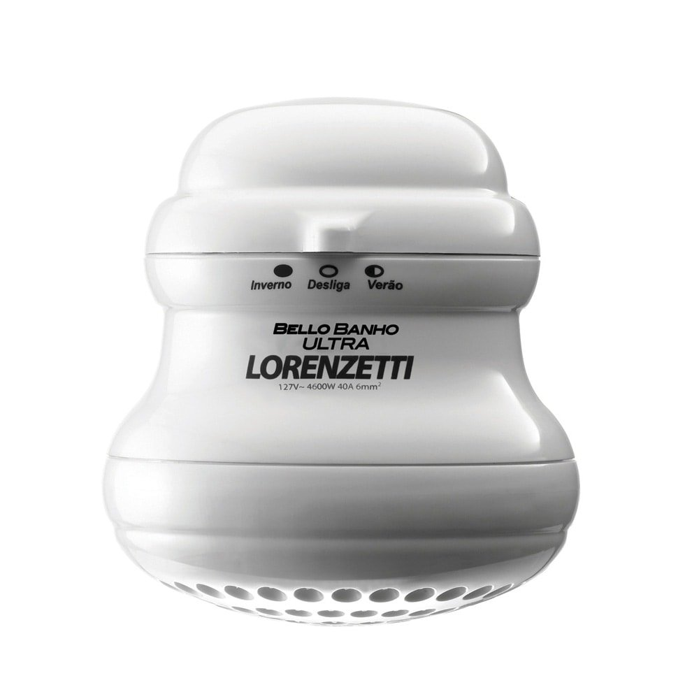 Chuveiro Lorenzetti Bello Banho Ultra com Cano Branco 4600W Chuveiro Lorenzetti Bello Banho Ultra com Cano Branco 4600W