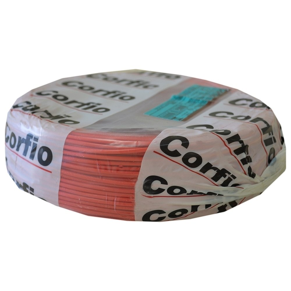 Cabo Flexível Corfio 1,5mmx100m Rolo 750V Vermelho Cabo Flexível Corfio 1,5mmx100m Rolo 750V Vermelho