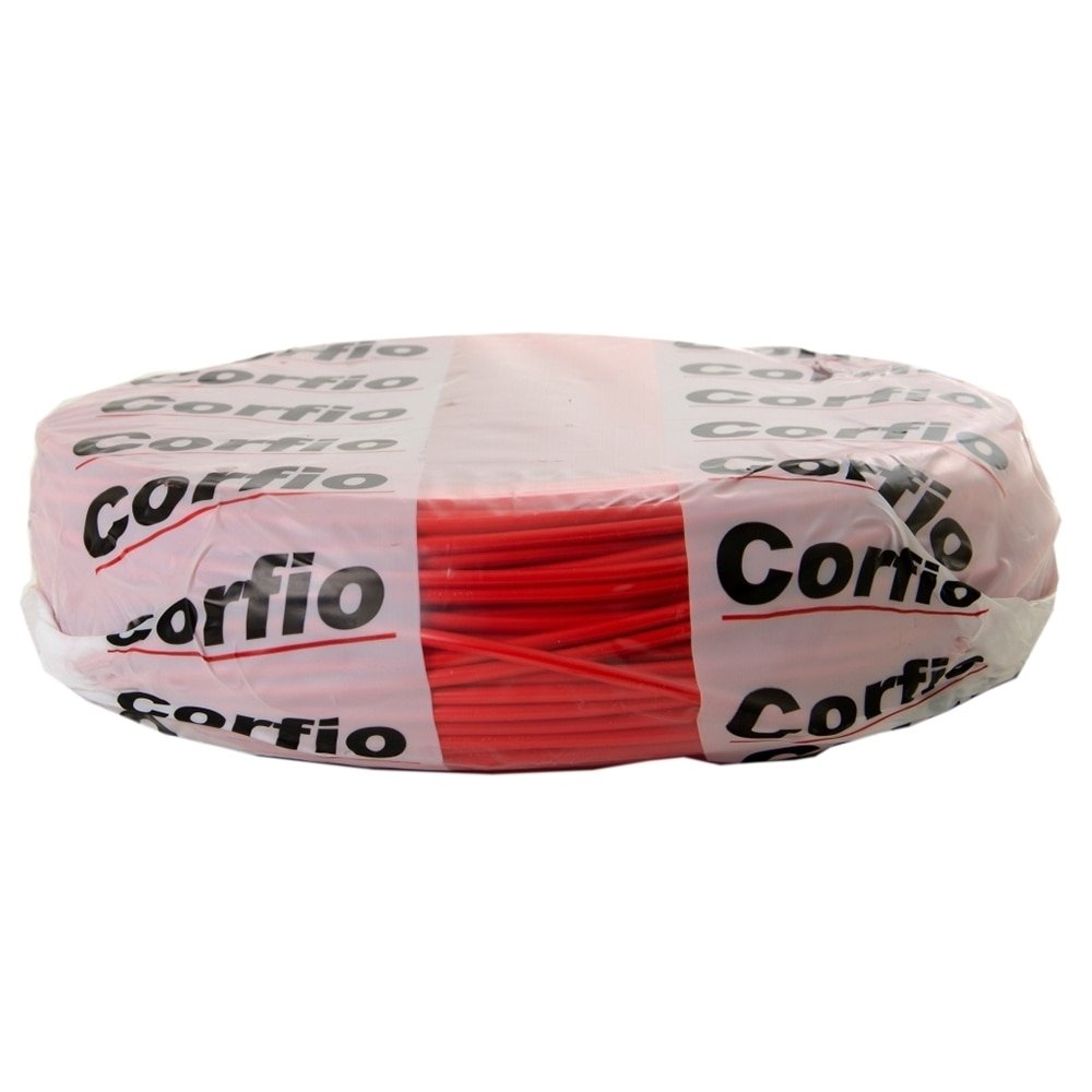 Cabo Flexível Corfio 2,5mmx100m Rolo 750V Vermelho Cabo Flexível Corfio 2,5mmx100m Rolo 750V Vermelho