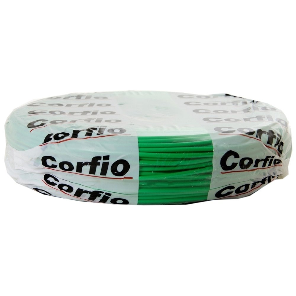Cabo Flexível Corfio 2,5mmx100m Rolo 750V Verde Cabo Flexível Corfio 2,5mmx100m Rolo 750V Verde