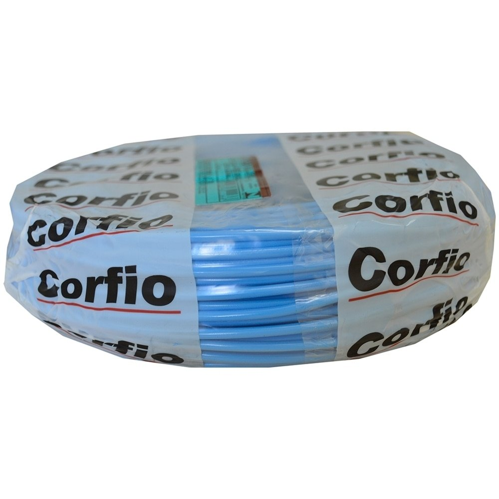 Cabo Flexível Corfio 4mmx100m Rolo 750V Azul Cabo Flexível Corfio 4mmx100m Rolo 750V Azul