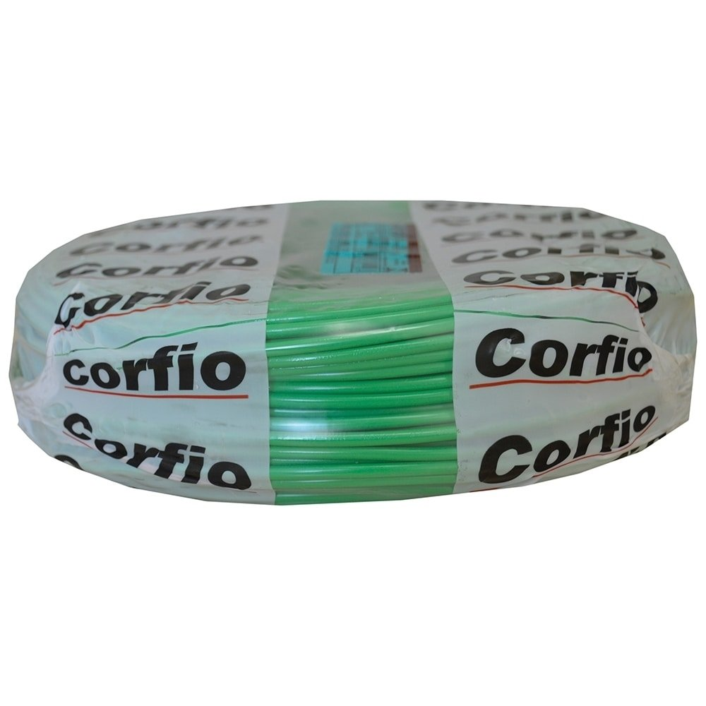 Cabo Flexível Corfio 4mmx100m Rolo 750V Verde Cabo Flexível Corfio 4mmx100m Rolo 750V Verde