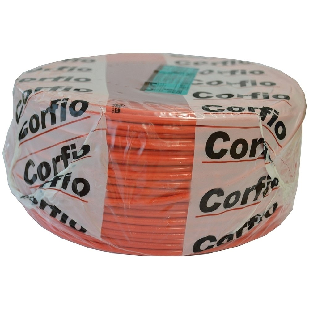 Cabo Flexível Corfio 6mmx100m Rolo 750V Vermelho Cabo Flexível Corfio 6mmx100m Rolo 750V Vermelho
