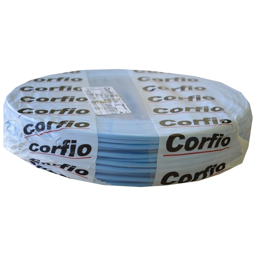 Cabo Flexível Corfio 6mmx100m Rolo 750V Azul Cabo Flexível Corfio 6mmx100m Rolo 750V Azul