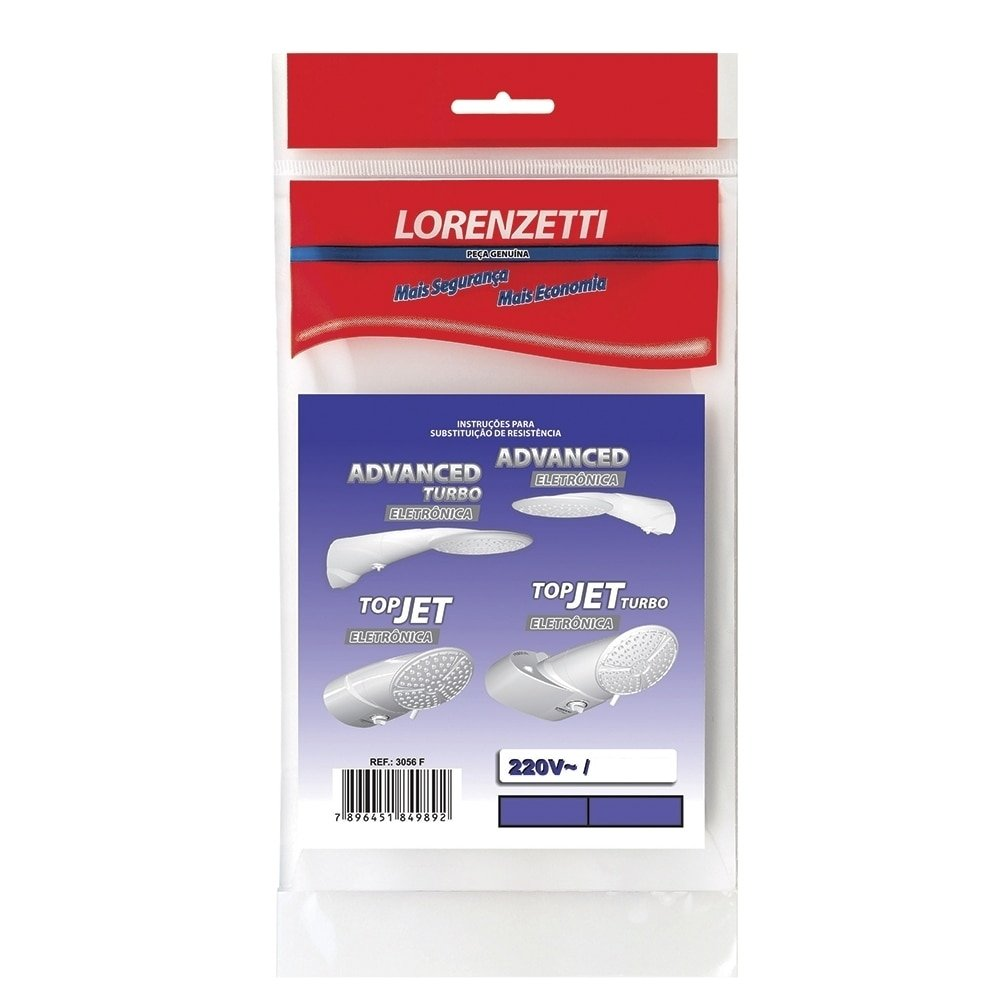 Resistência para Chuveiro Lorenzetti Eletrônica Advanced/Top JET Resistência para Chuveiro Lorenzetti Eletrônica Advanced/Top JET